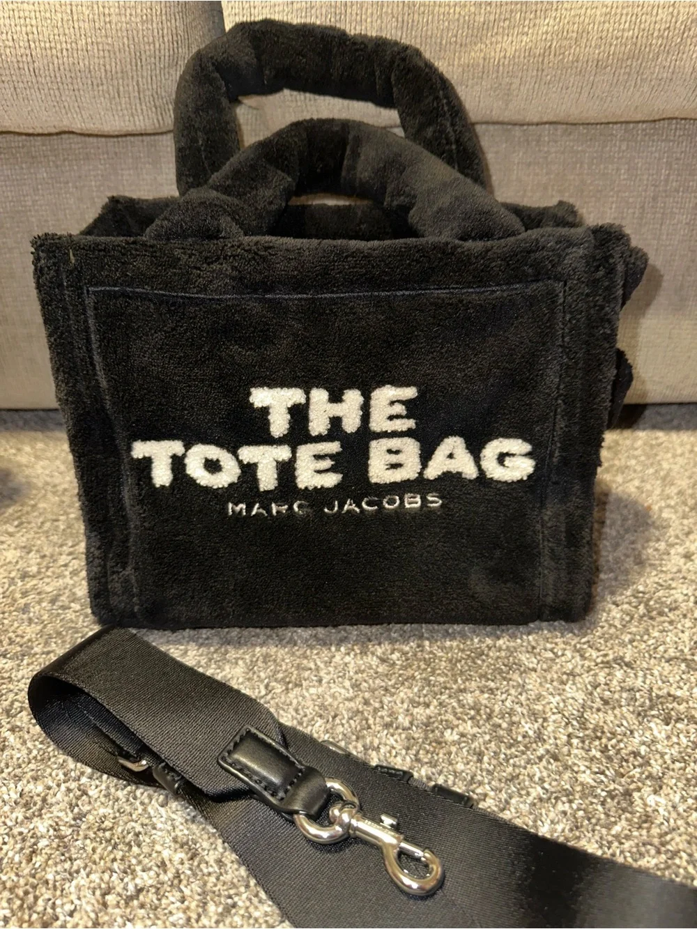 Marc Jacobs Black Terry 'The Tote Bag'